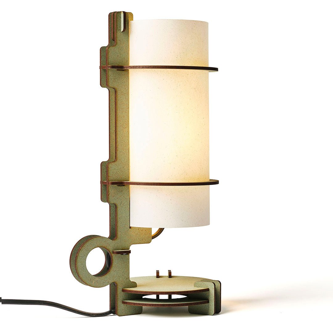 A(3) Tafellamp - hout in de kleur Naturel van Van Tjalle en Jasper