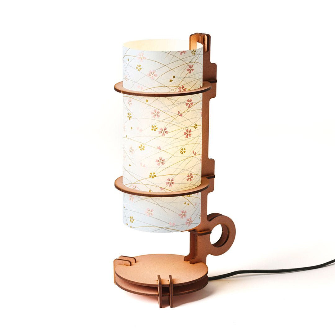 A(4) tafellamp - hout in de kleur Dirty Mint van Van Tjalle en Jasper