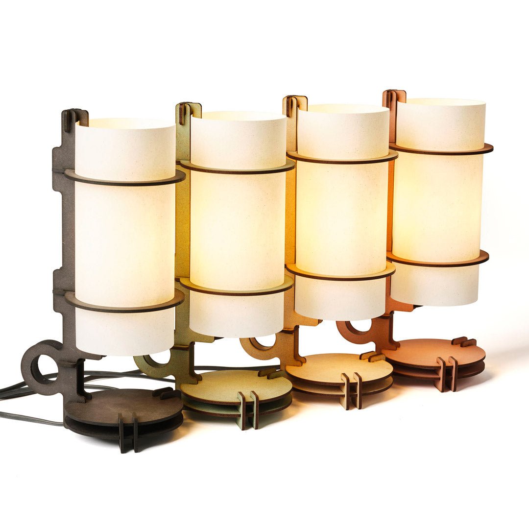 A(4) tafellamp - hout in de kleur Naturel van Van Tjalle en Jasper