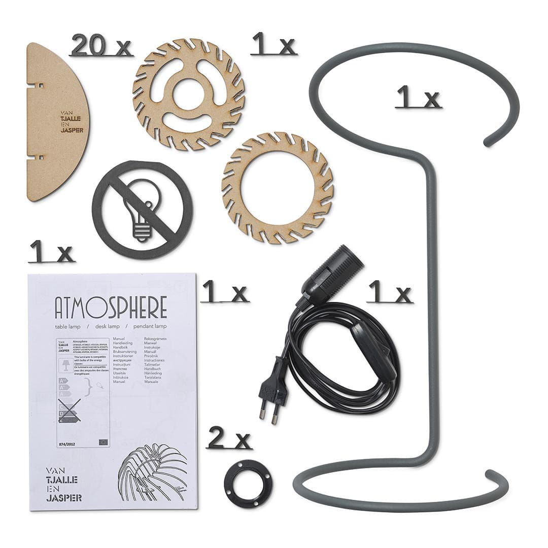 Atmosphere bureaulamp - bureaulamp in de kleur Deep Blue van Van Tjalle en Jasper