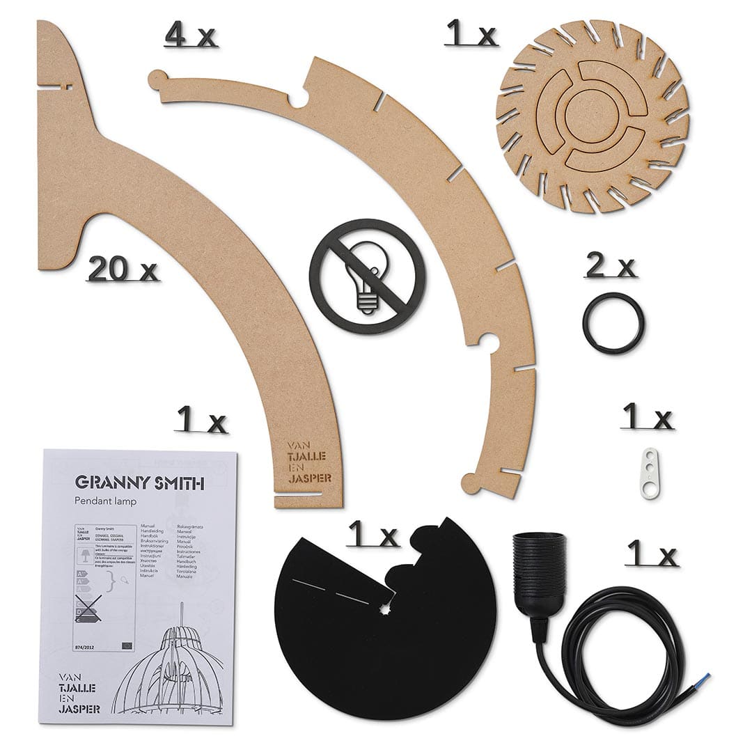 Granny Smith hanglamp - eetkamer in de kleur Naturel van Van Tjalle en Jasper