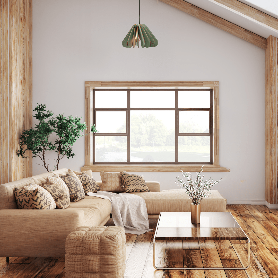 Hood hanglamp - hanglamp in de kleur Dirty mint van Van Tjalle en Jasper