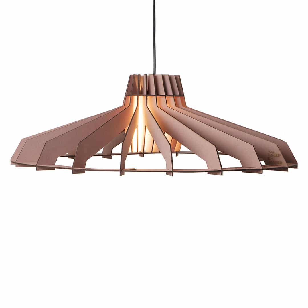 Nikolamp Tesla hanglamp - eetkamer in de kleur Naturel van Van Tjalle en Jasper