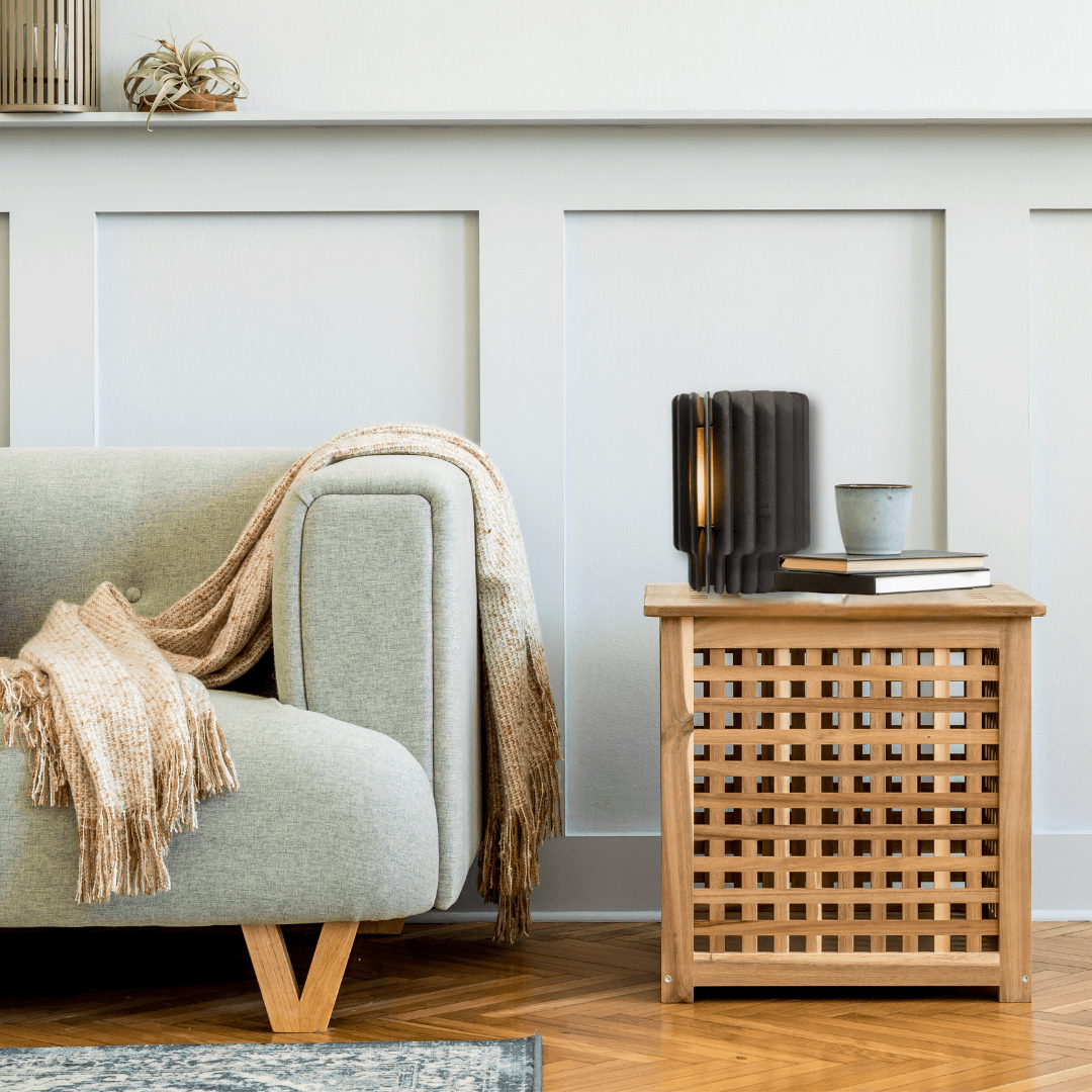 Nova tafellamp - hout in de kleur Aged Pink van Van Tjalle en Jasper