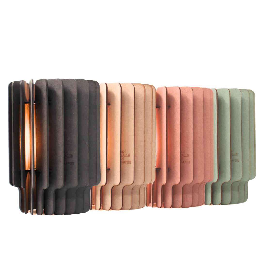 Nova tafellamp - hout in de kleur Aged Pink van Van Tjalle en Jasper