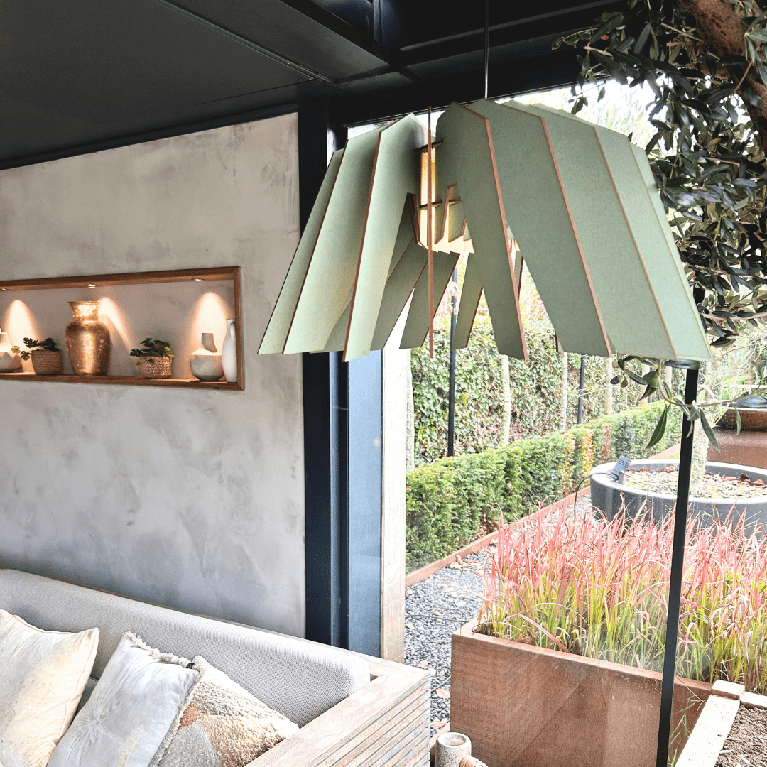 Vesper hanglamp - eetkamer in de kleur Dirty Mint van Van Tjalle en Jasper