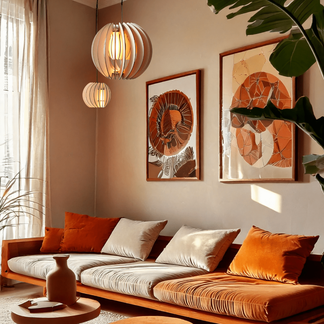 William Shakesphere hanglamp - eetkamer in de kleur Naturel van Van Tjalle en Jasper