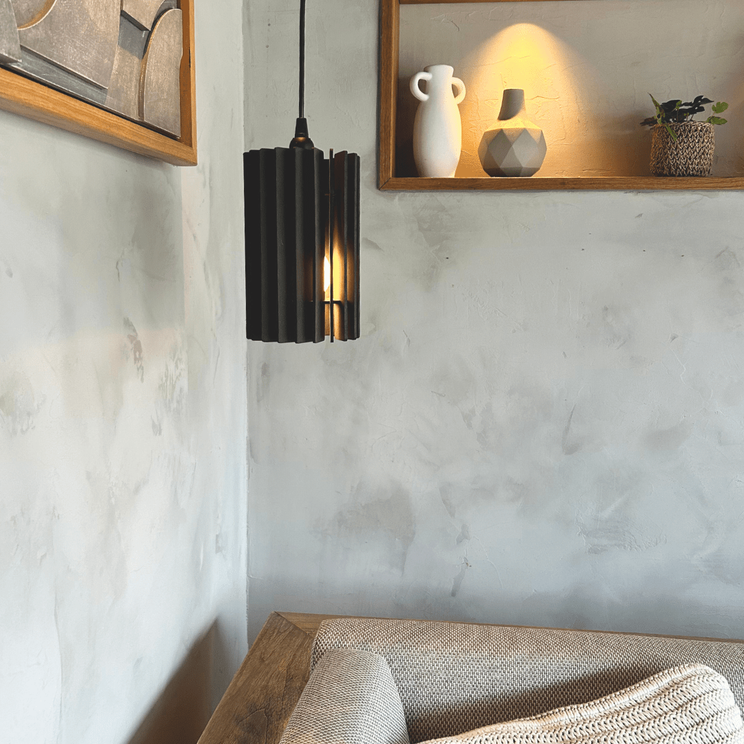 Zylinder hanglamp - hanglamp in de kleur Black van Van Tjalle en Jasper