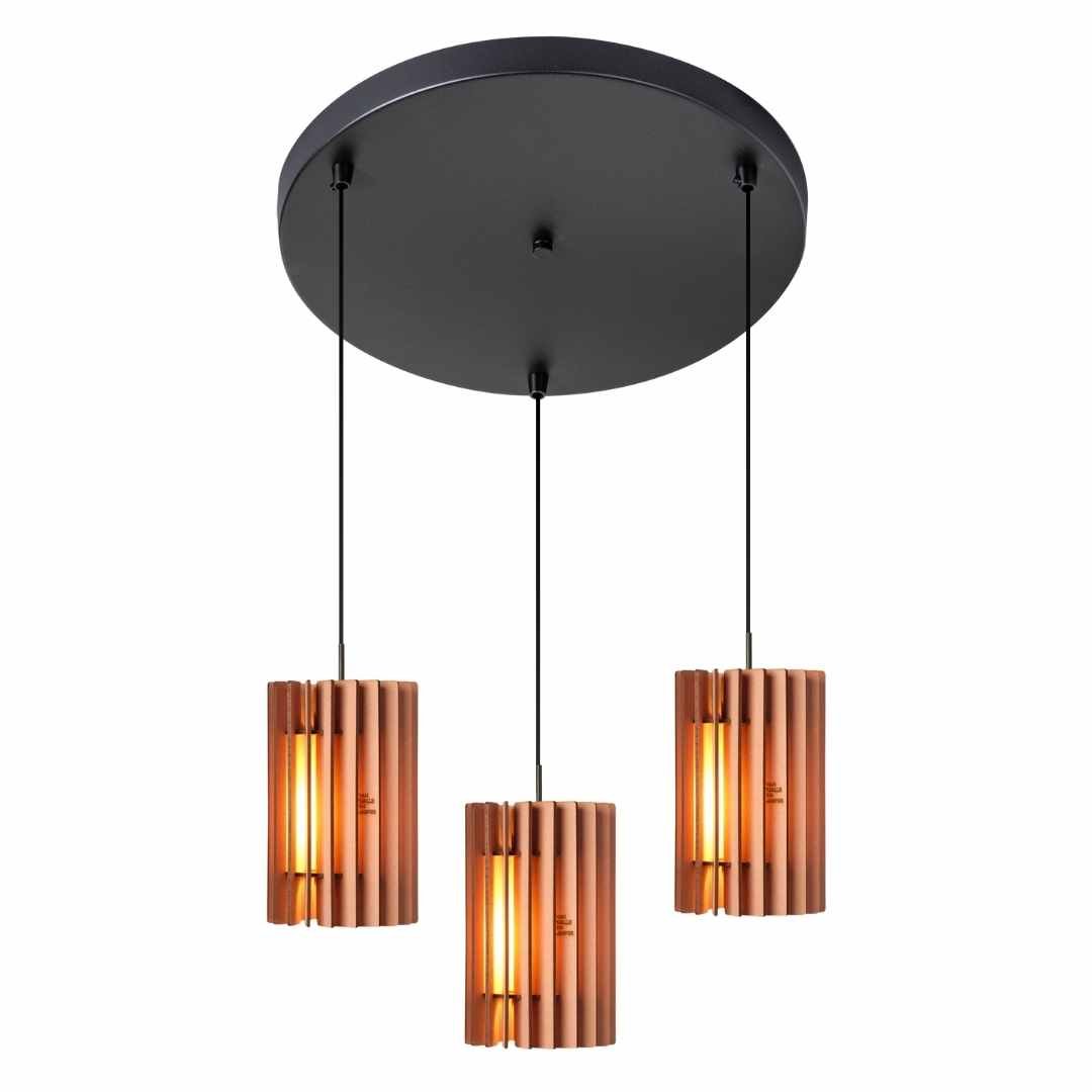 Zylinder Hanglamp bundel - Combi - sets in de kleur Naturel van Van Tjalle en Jasper