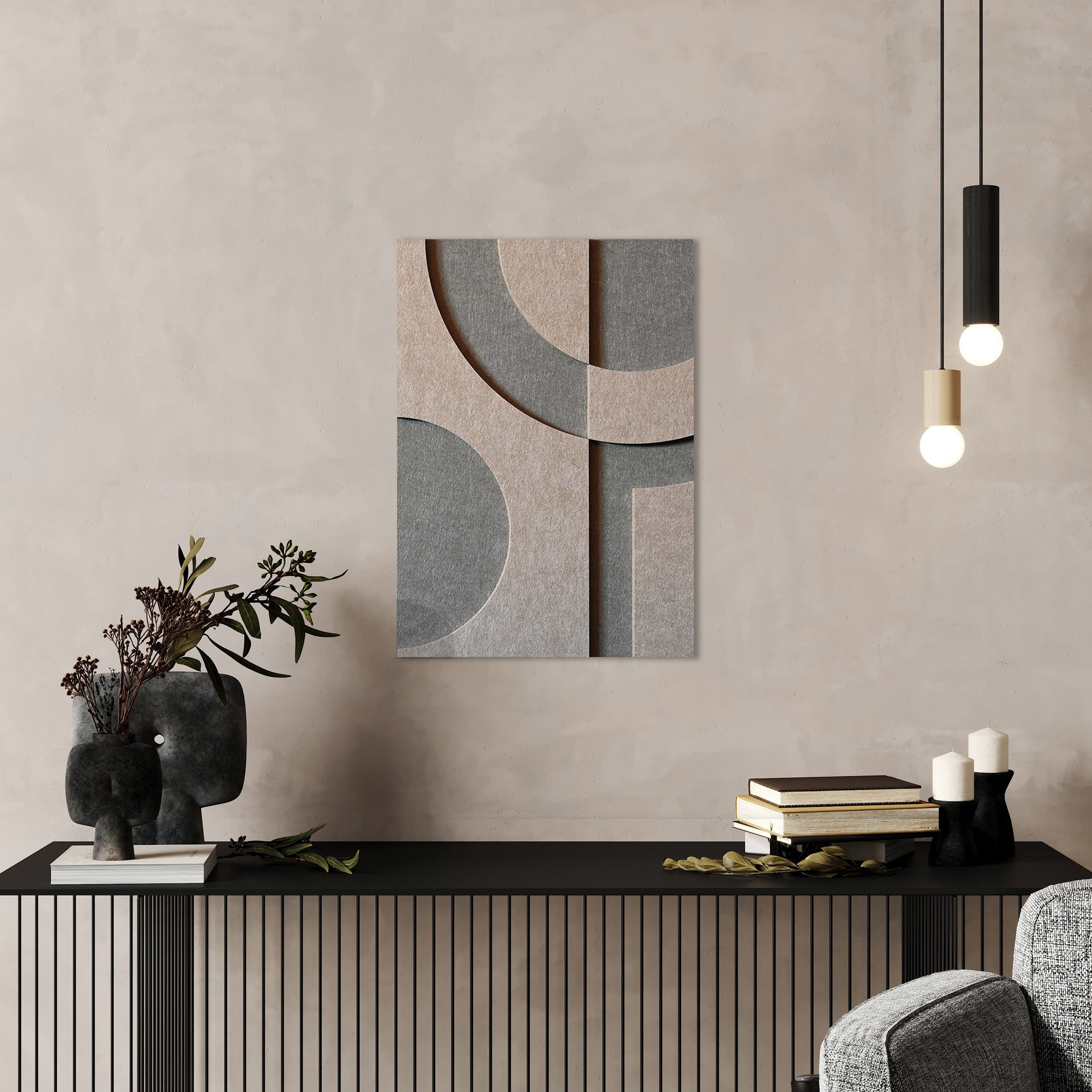 Bogen-Filz-Wanddekoration