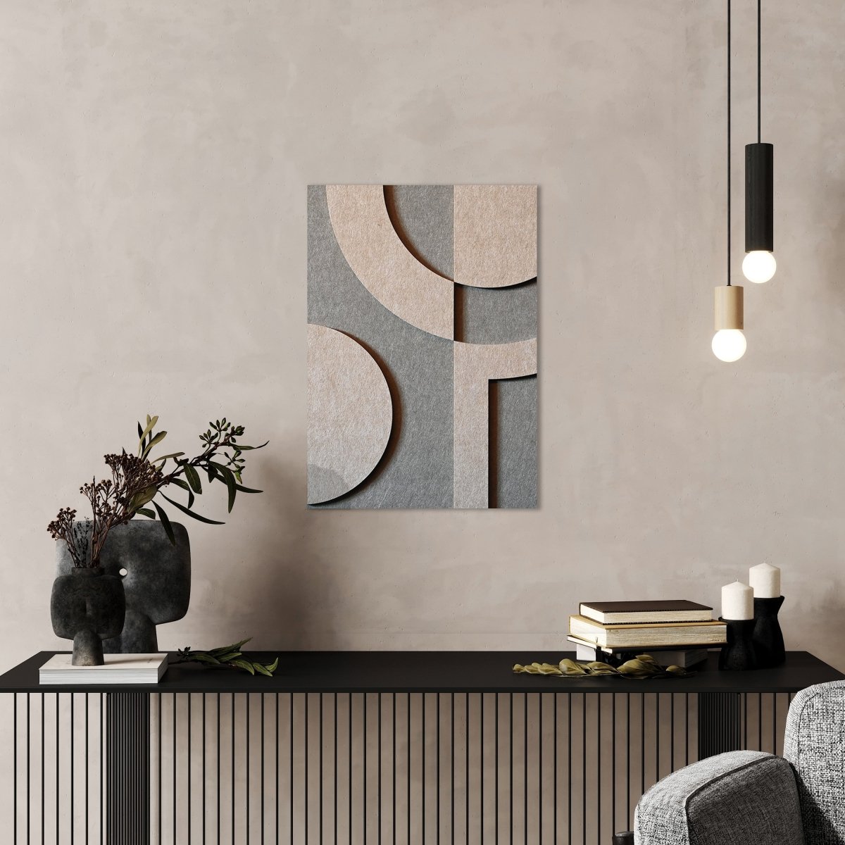 Arch vilt wanddecoratie - vilten wanddecoratie in de kleur Kleur binnen van Van Tjalle en Jasper