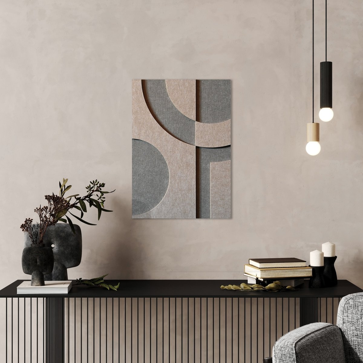 Arch vilt wanddecoratie - vilten wanddecoratie in de kleur Kleur buiten van Van Tjalle en Jasper