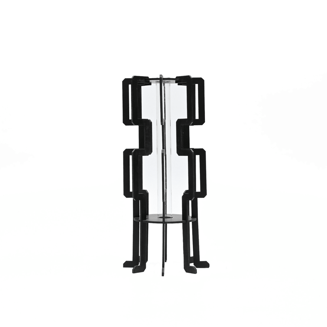 Gulf bloemenvaas - Bloemenvaas in de kleur Black van Van Tjalle en Jasper