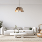 Vesper hanglamp - eetkamer in de kleur naturel van Van Tjalle en Jasper