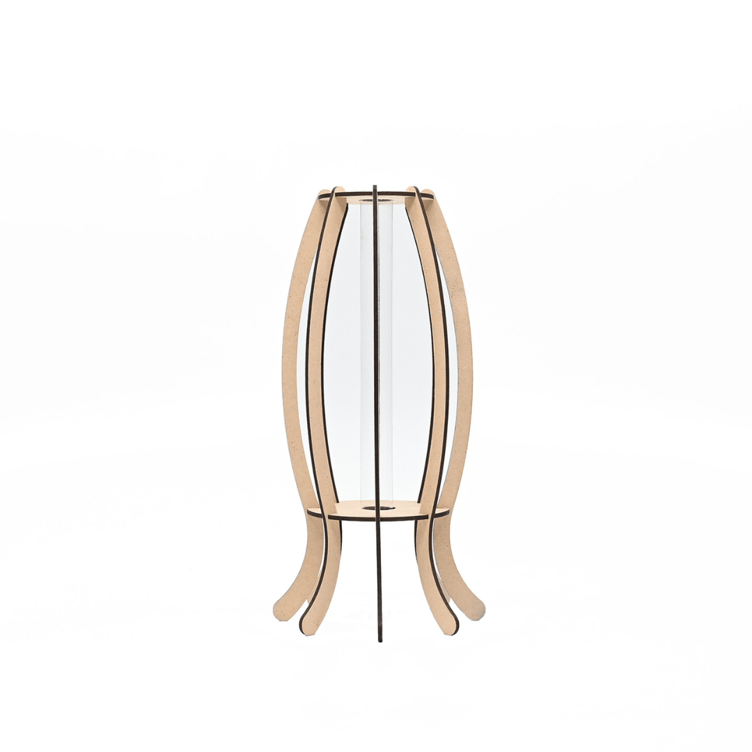 Wave bloemenvaas - Bloemenvaas in de kleur Naturel van Van Tjalle en Jasper